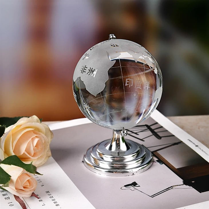 Exquisite Artistic Small Crystal Globe