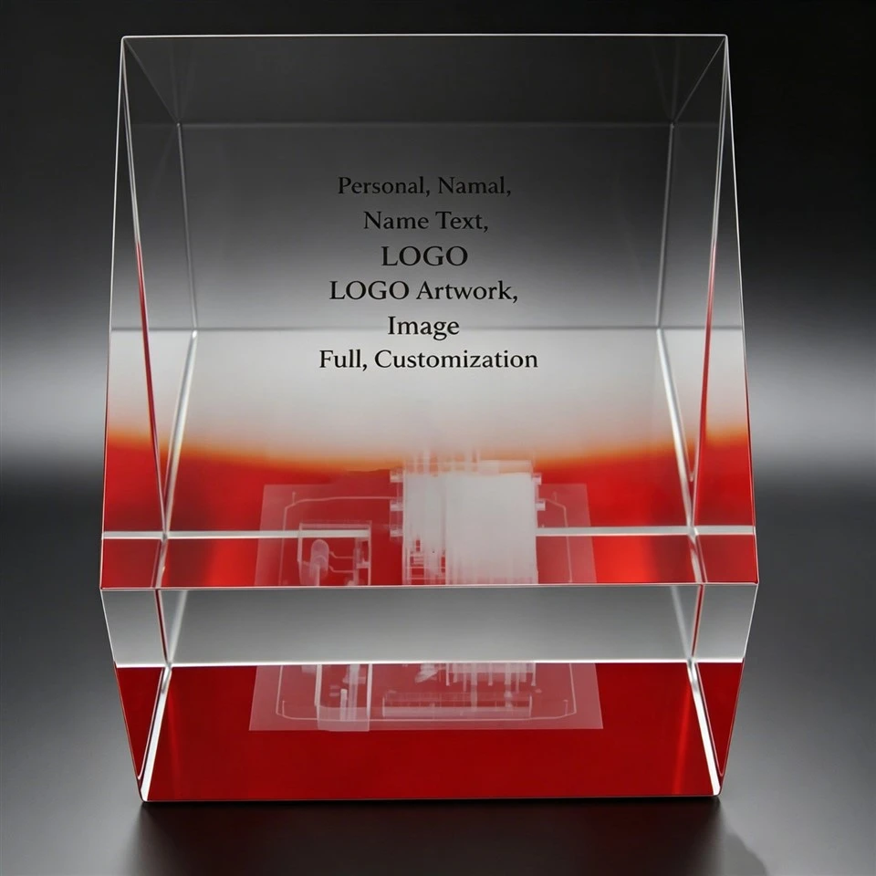Laser Engraved Construction Crystal Award suppliers